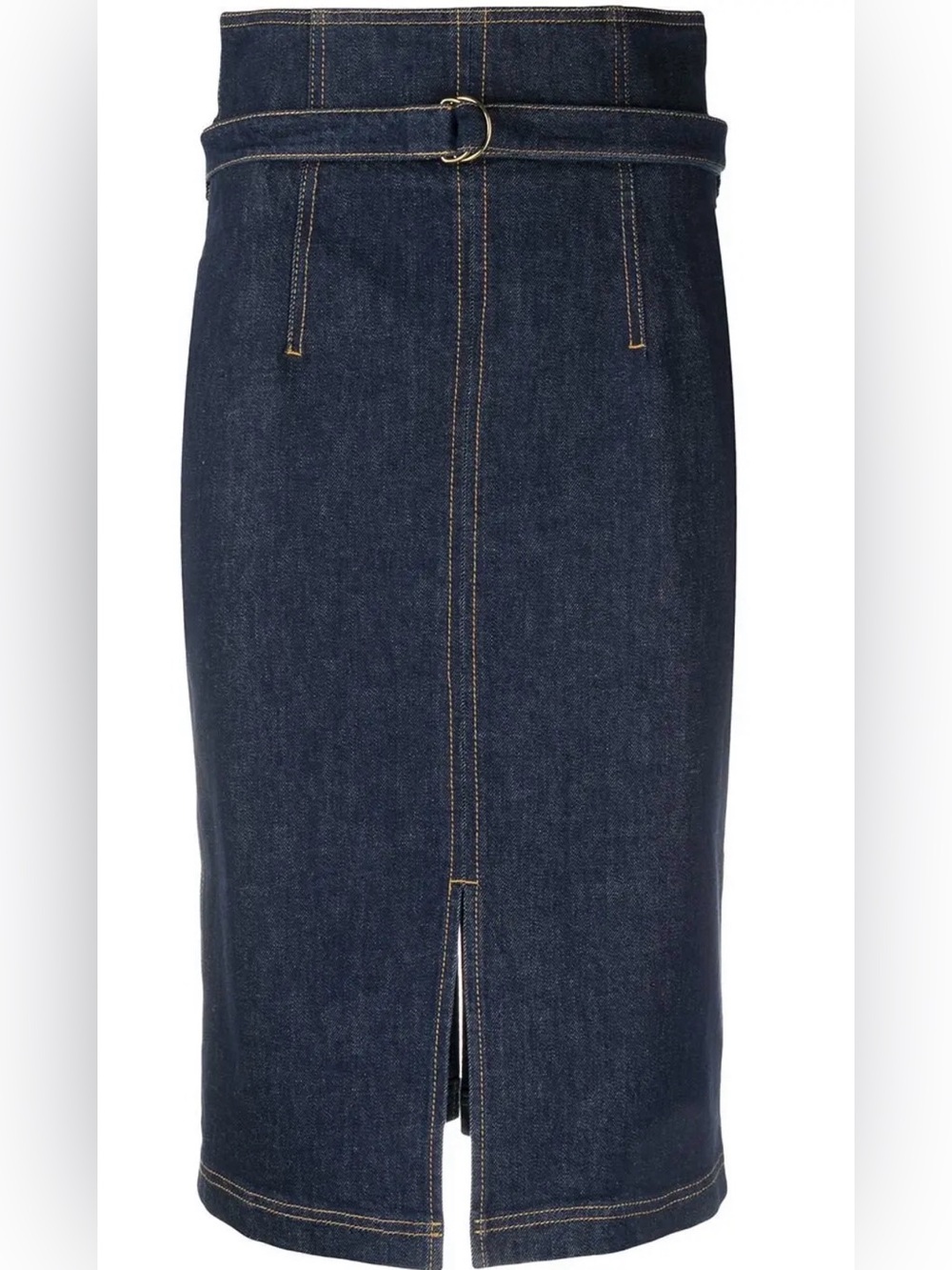 Philosophy Di Lorenzo Serafini Contrast Stitching Denim Skirt *No Belt
